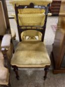 Single late Victorian dining chair