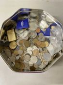 Box of various assorted coinage