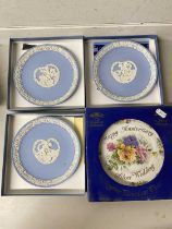 Collection of Wedgwood Jasper ware plates and one other