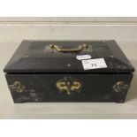 Small jewellery box and a quantity of assorted costume jewellery