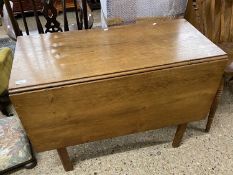 19th Century oak drop leaf dining table, 93cm wide