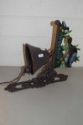 Modern cast iron wall bell with duck decoration