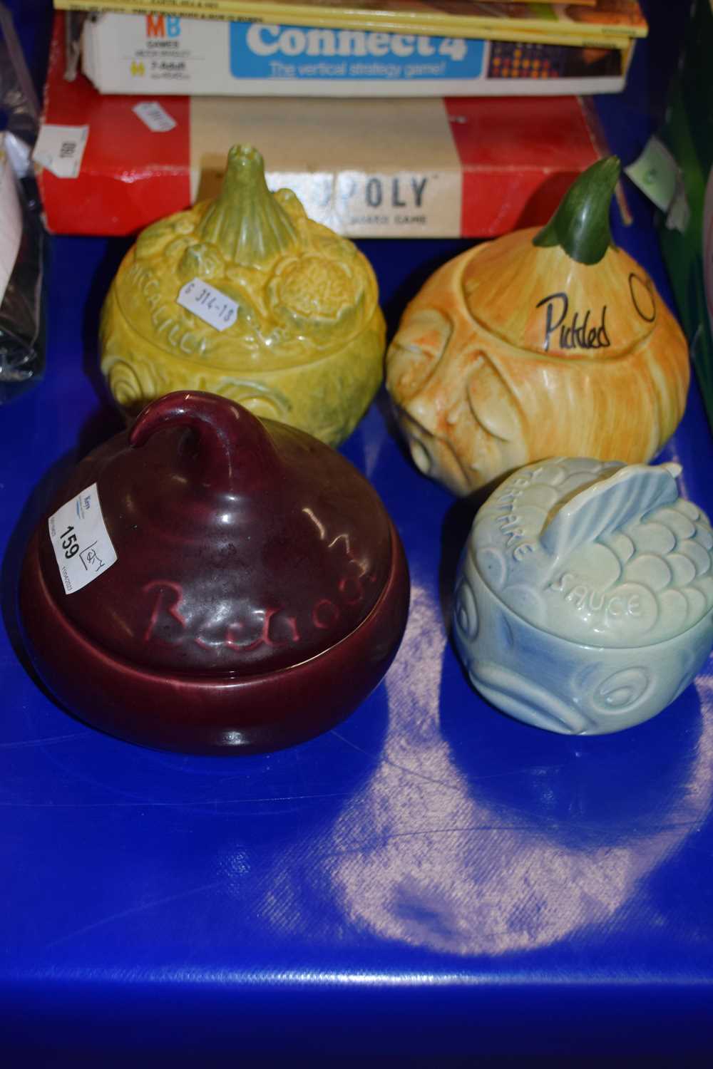 Sylvac pickle and condiment pots