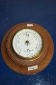 Oak cased barometer by Negretti & Zambra, London