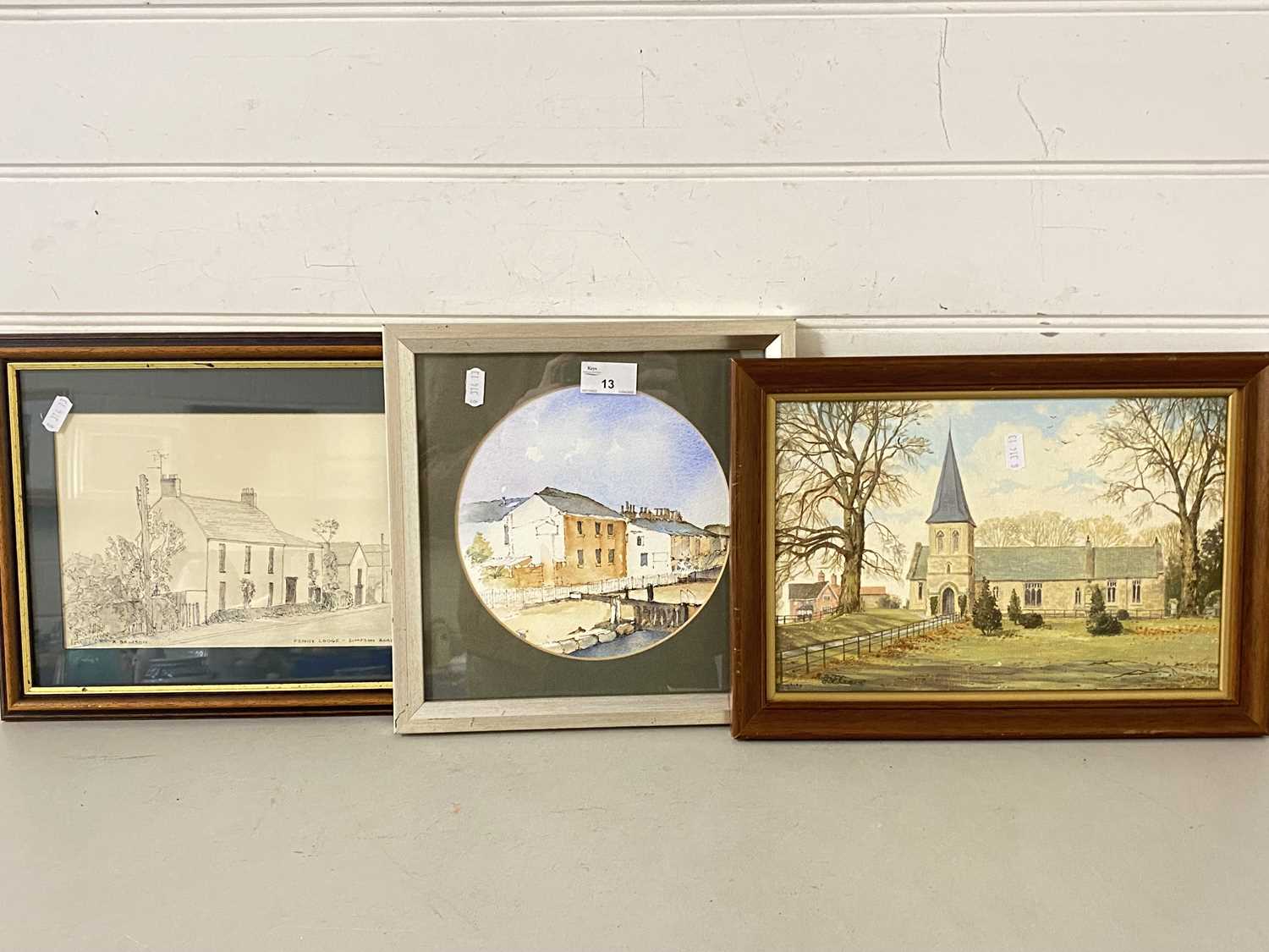 Mixed Lot: Study of Fenny Lodge - Simpson Road together with Derek Crane study of Sand Hutton