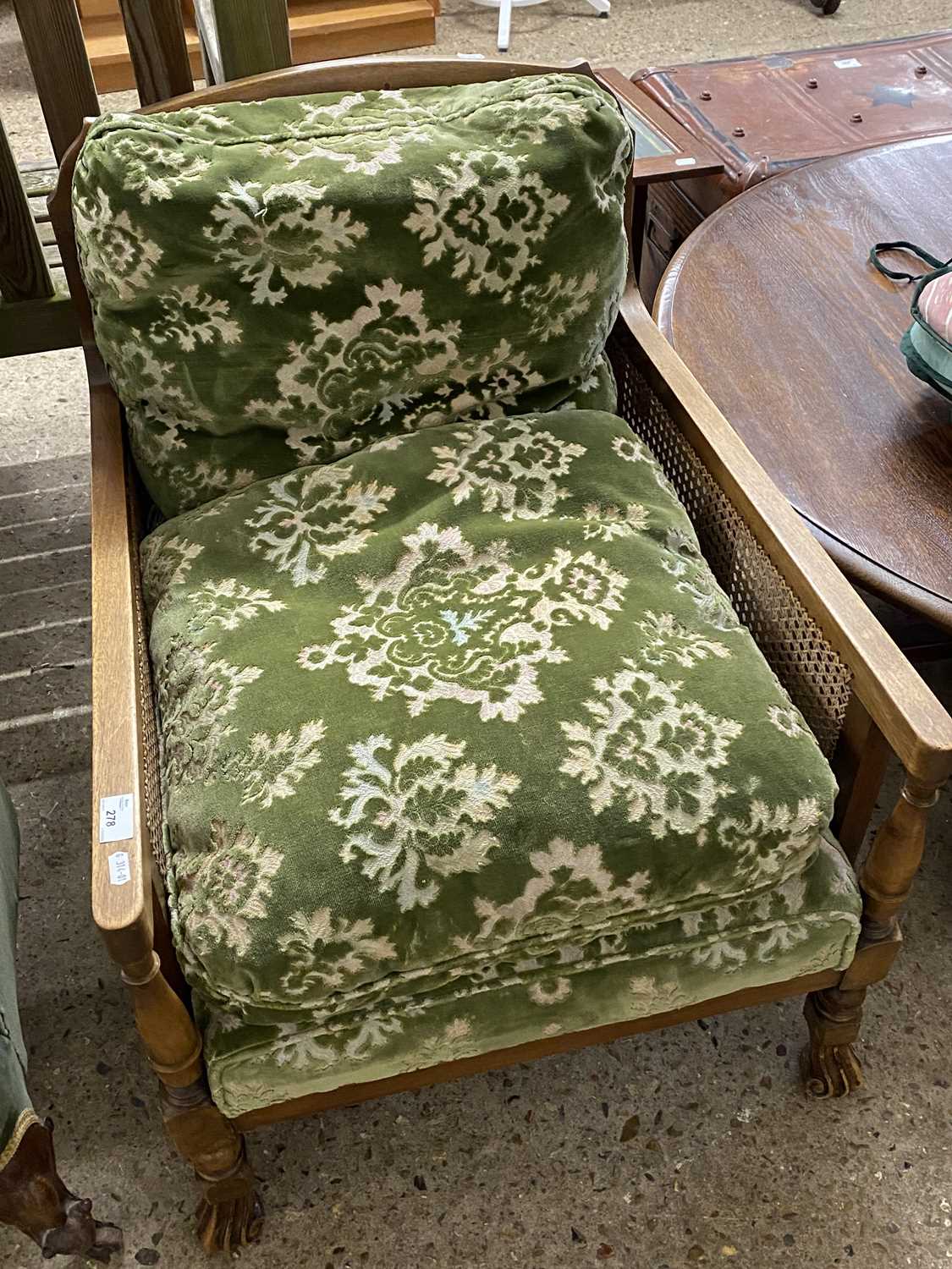 Early 20th Century Bergere armchair with loose cushions