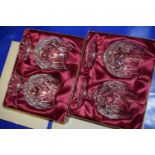 Four boxed Royal Doulton crystal brandy balloons