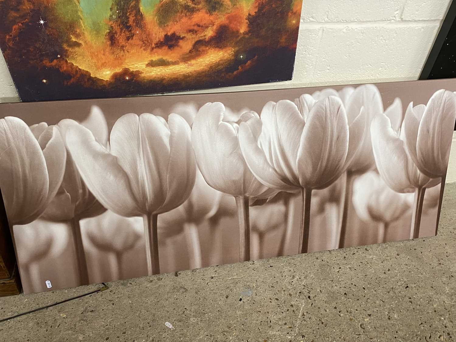 Modern canvas print of tulips