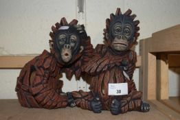 Pair of composition models of monkeys