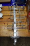 Metal bathroom shelf rack