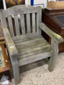 Wooden garden chair