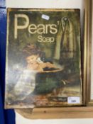 Reproduction Pears Soap metal advertising picture