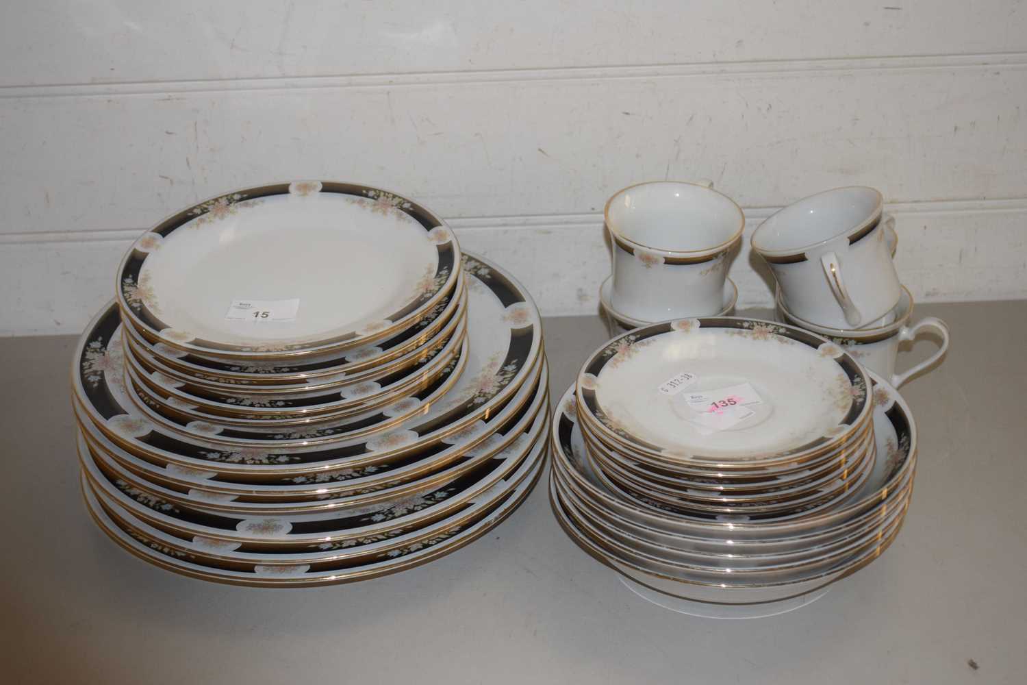 Quantity of Crown Ming table wares