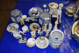 Mixed Lot: Various assorted ceramics to include a range of various dog ornaments, assorted miniature
