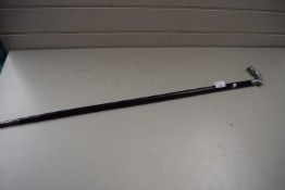 Vintage sword stick with dolphin head handle