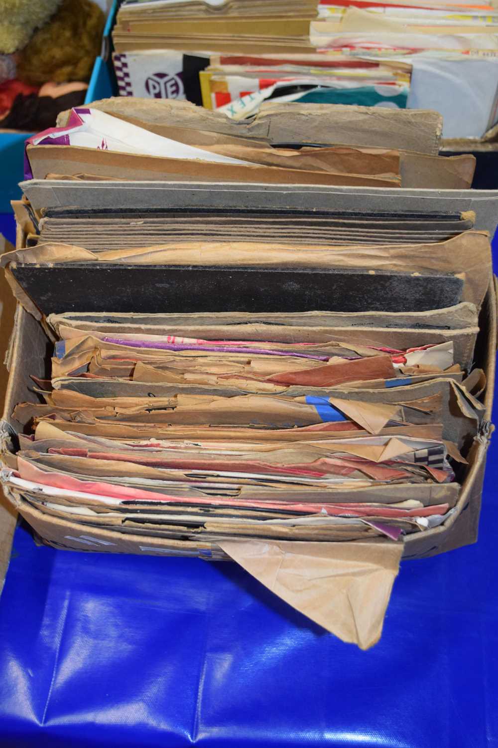 Box of 78 rpm records