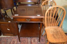 20th Century mahogany single drawer side table
