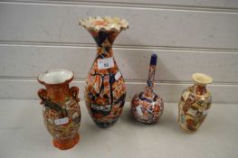 Mixed Lot: Four various Japanese Imari and other vases
