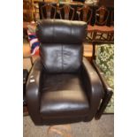 Leather recliner chair