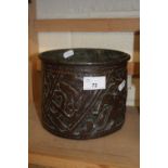 Middle Eastern copper jardiniere