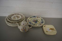 Mixed Lot: Ceramics to include a quantity of Masons Manchu plates and others
