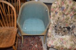 Blue Lloyd Loom chair