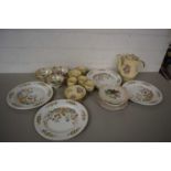 Mixed Lot: Various floral decorated tea wares etc