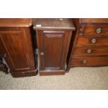 Late 19th Century mahogany single door bedside cabinet