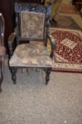 Late 19th Century armchair for reupholstery