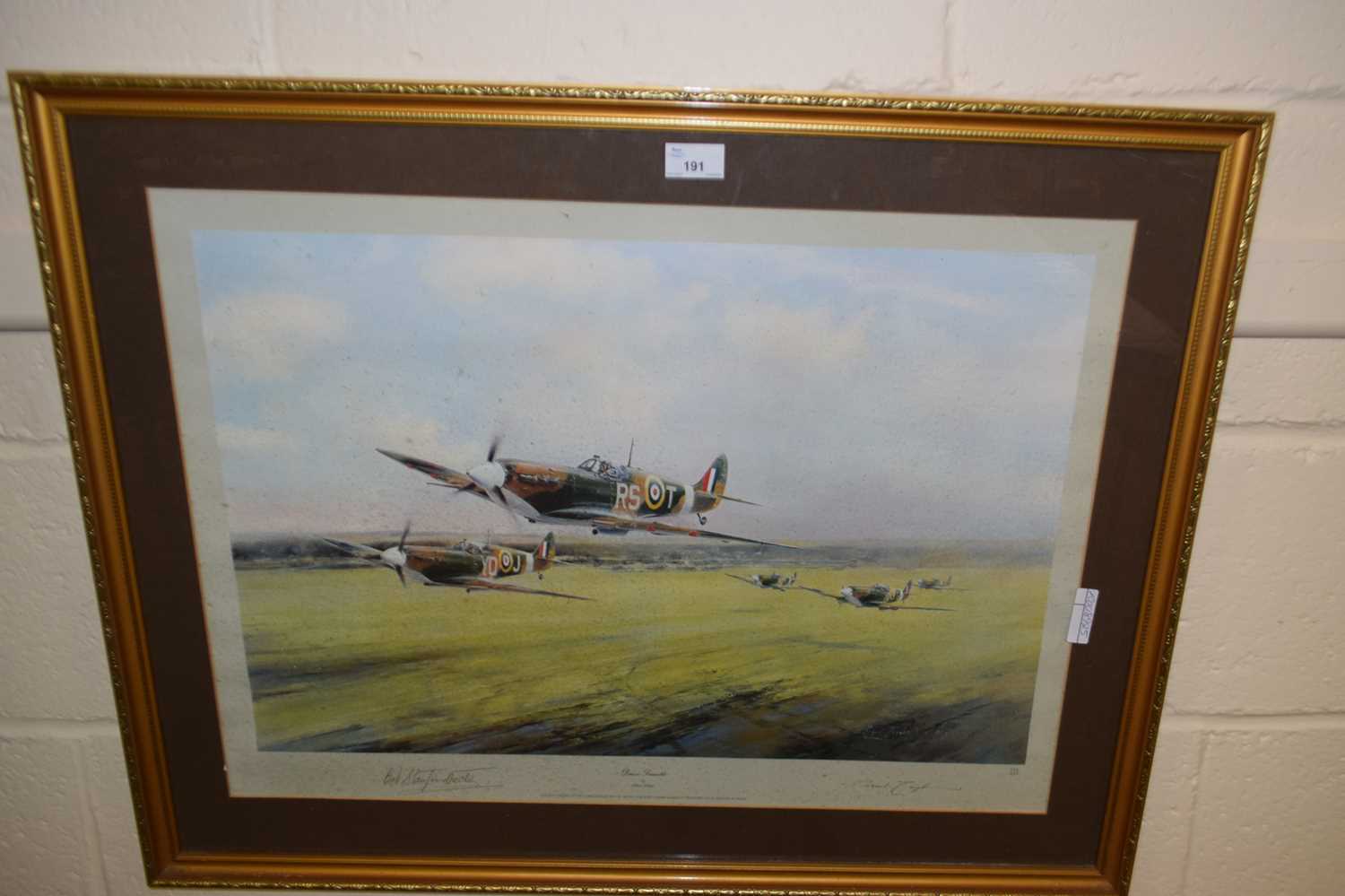 Robert Taylor, Dawn Scramble, coloured print, signed in pencil, framed and glazed