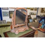 Victorian dressing table mirror with barley twist supports