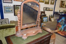 Victorian dressing table mirror with barley twist supports