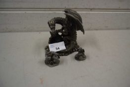 Myth & Magic Royal Dragon figure together with two further smaller examples (3)