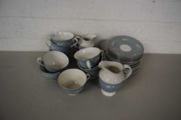 Quantity of Royal Doulton reflection tea wares