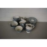 Quantity of Royal Doulton reflection tea wares