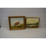 Rudledge, study of a Kestrel, oil on board plus one other (2)
