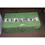 Wooden box marked K H Andrews