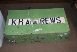 Wooden box marked K H Andrews