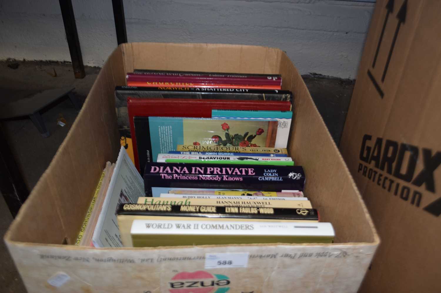 Box of assorted books to include local interest, royal and others