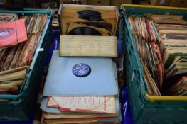 Cased set of HMV records together with other LP's
