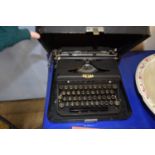 Cased Royal typewriter