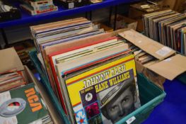 Box of assorted LP's to inc Country music and others