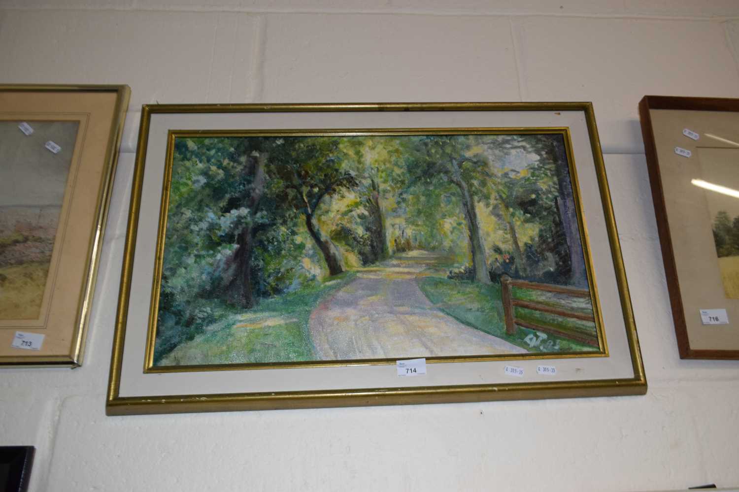 Contemporary school study of a woodland path