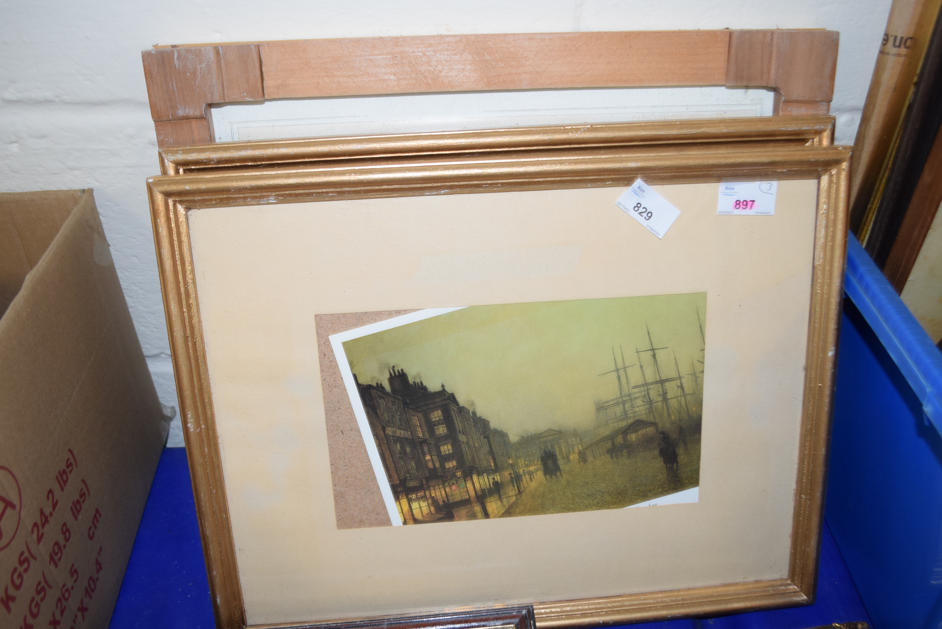 Coloured print New London Bridge together with two further prints after Atkinson Grimshaw (3) - Image 2 of 4
