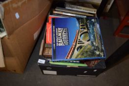 Box of assorted books to inc Stanley Gibbons reference and others