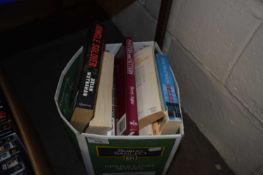Box of assorted paperbacks and others