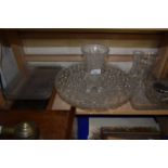 Mixed lot of glass including fruit bowl, vases etc