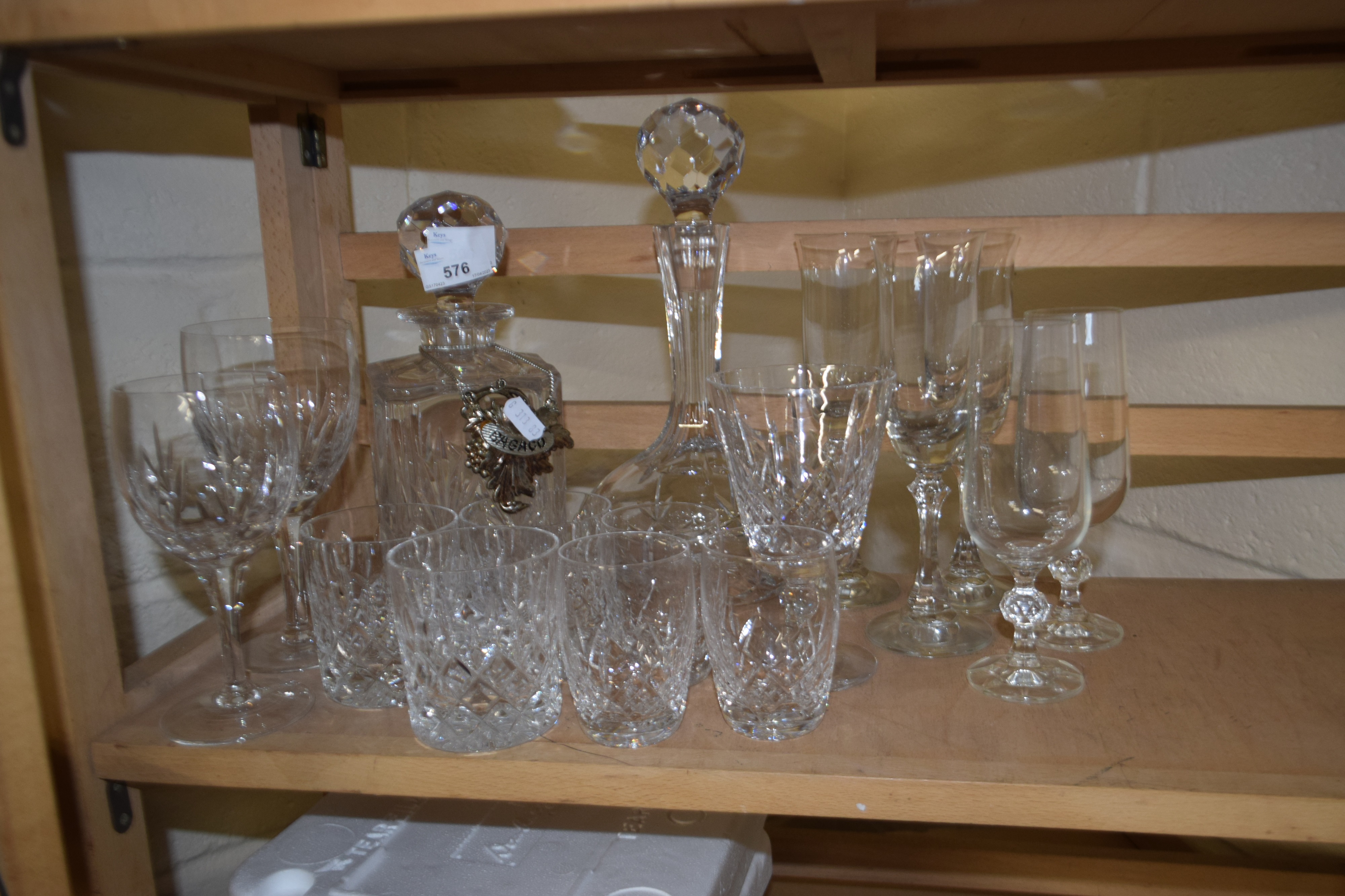 Mixed Lot: Various decanters, drinking glasses etc - Image 2 of 2