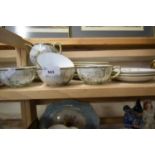 Quantity of Japanese eggshell tea wares