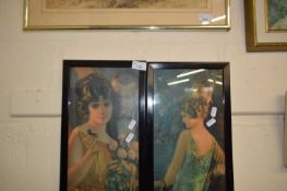 Pair of early 20th Century prints, Glamorous Couples